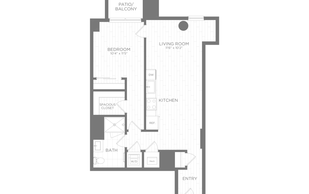 1 Bedroom Apartment Home