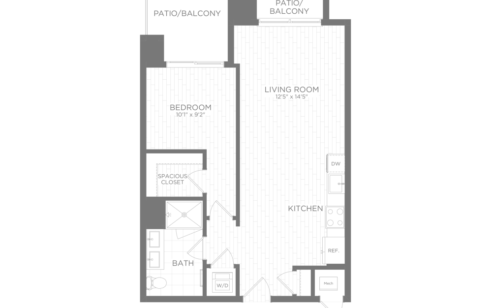 1 Bedroom Apartment Home